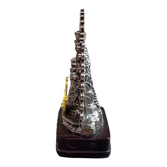 Ntra Sra Del Rocio Religious Figurine Statue 4.25" Tall Silver Tone Miniature - Picture 5 of 8